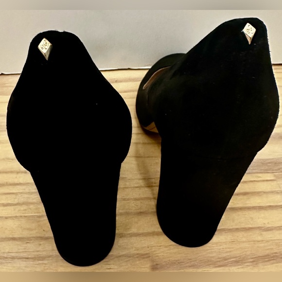 Sam Edelman Elegant Suede Black Heels - Picture 5 of 6